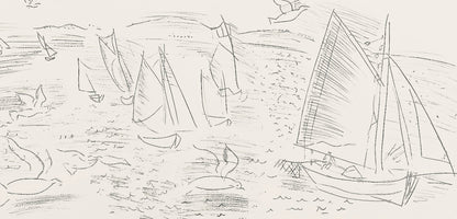 Raoul Dufy, Composition, Les Ctes Normandes, Lithograph