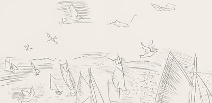 Raoul Dufy, Composition, Les Ctes Normandes, Lithograph