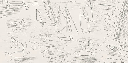 Raoul Dufy, Composition, Les Ctes Normandes, Lithograph