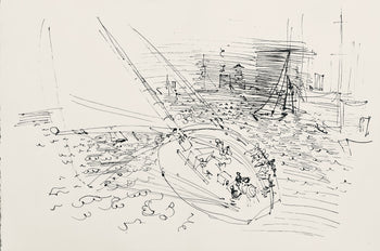 Raoul Dufy, Composition, Les Ctes Normandes, Lithograph