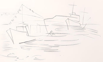 Raoul Dufy, Composition, Les Ctes Normandes, Lithograph