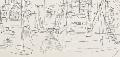 Raoul Dufy, Composition, Les Ctes Normandes, Lithograph