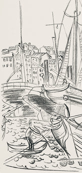 Raoul Dufy, Composition, Les Ctes Normandes, Lithograph