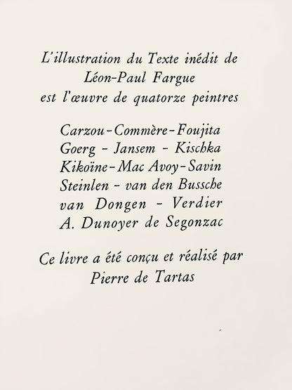 Edouard Goerg, Du Balcon, Au Temps De Paris Seine, Lithograph