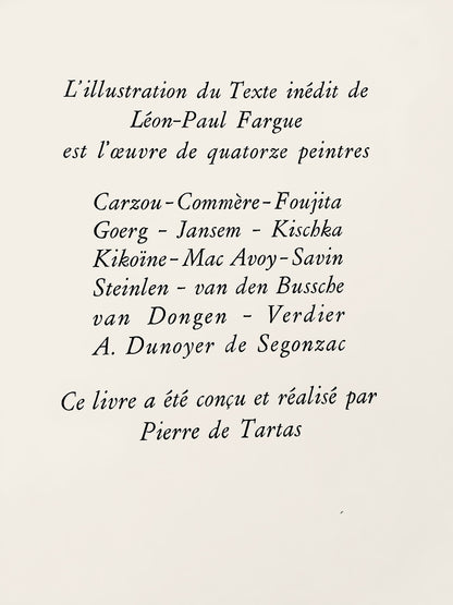 Lonard Tsugouharu Foujita (?? ??), Rue De La Sant, Au Temps De Paris Seine, Lithograph