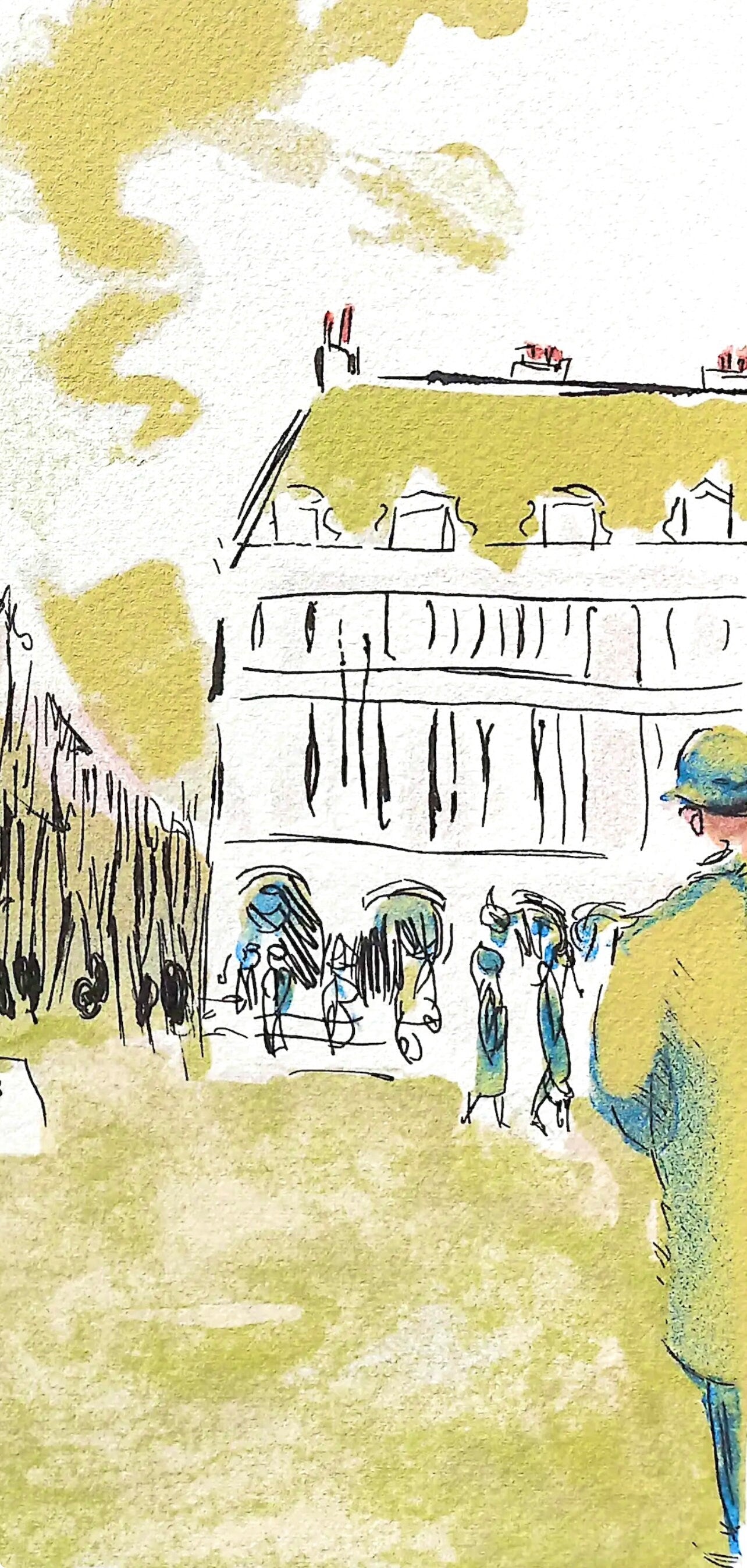 Kees Van Dongen, Place Vendme, Au Temps De Paris Seine, Lithograph