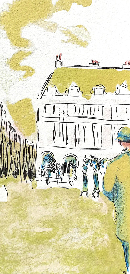 Kees Van Dongen, Place Vendme, Au Temps De Paris Seine, Lithograph