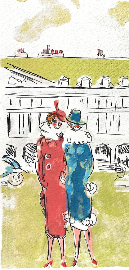 Kees Van Dongen, Place Vendme, Au Temps De Paris Seine, Lithograph