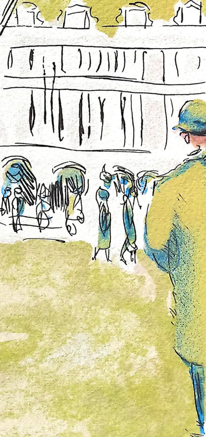 Kees Van Dongen, Place Vendme, Au Temps De Paris Seine, Lithograph