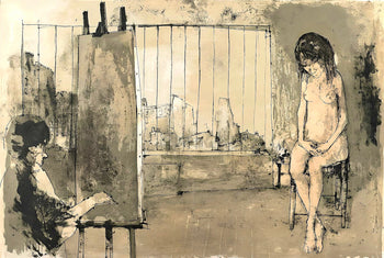 Jean Jansem, Atelier Parisien, Au Temps De Paris Seine, Lithograph