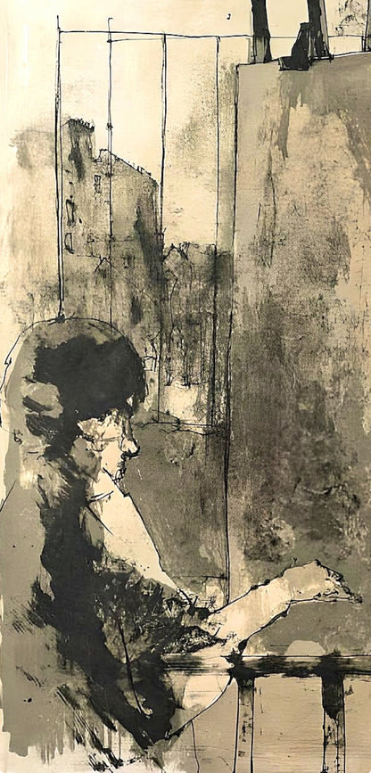 Jean Jansem, Atelier Parisien, Au Temps De Paris Seine, Lithograph