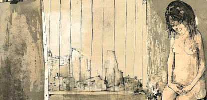 Jean Jansem, Atelier Parisien, Au Temps De Paris Seine, Lithograph