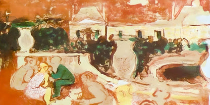 Maurice Savin, Le Luxembourg, Au Temps De Paris Seine, Lithograph