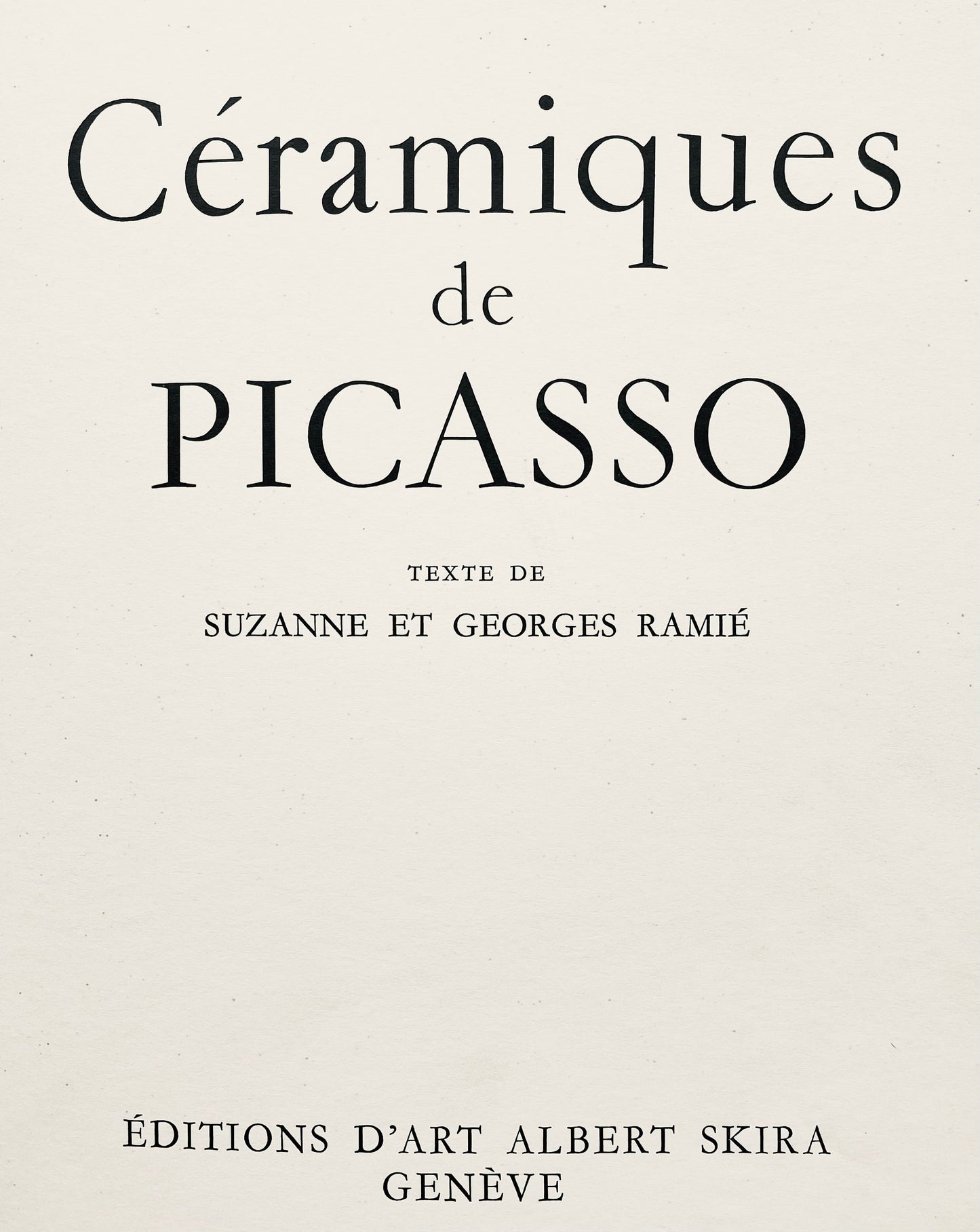 Pablo Picasso, Tude Pour La Cramique, Cramiques De Picasso (Orozco 105), Lithograph And Collotype