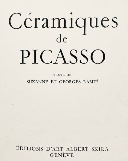 Pablo Picasso, Tude Pour La Cramique, Cramiques De Picasso (Orozco 105), Lithograph And Collotype