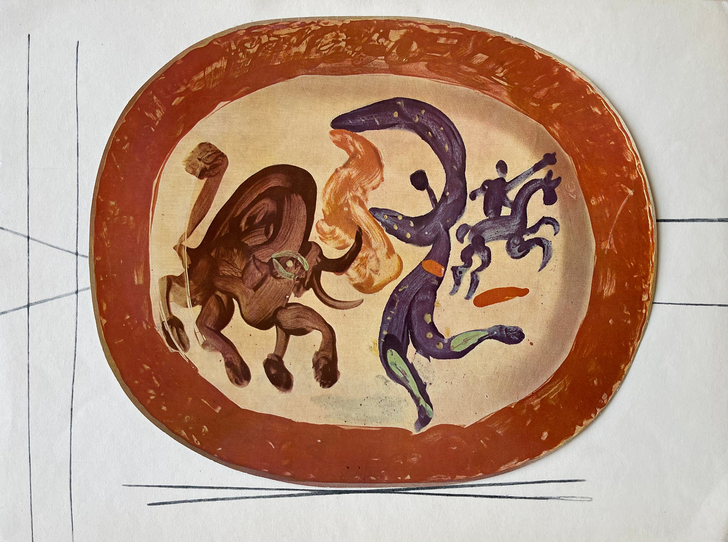 Pablo Picasso, Tude Pour La Cramique, Cramiques De Picasso (Orozco 105), Lithograph And Collotype