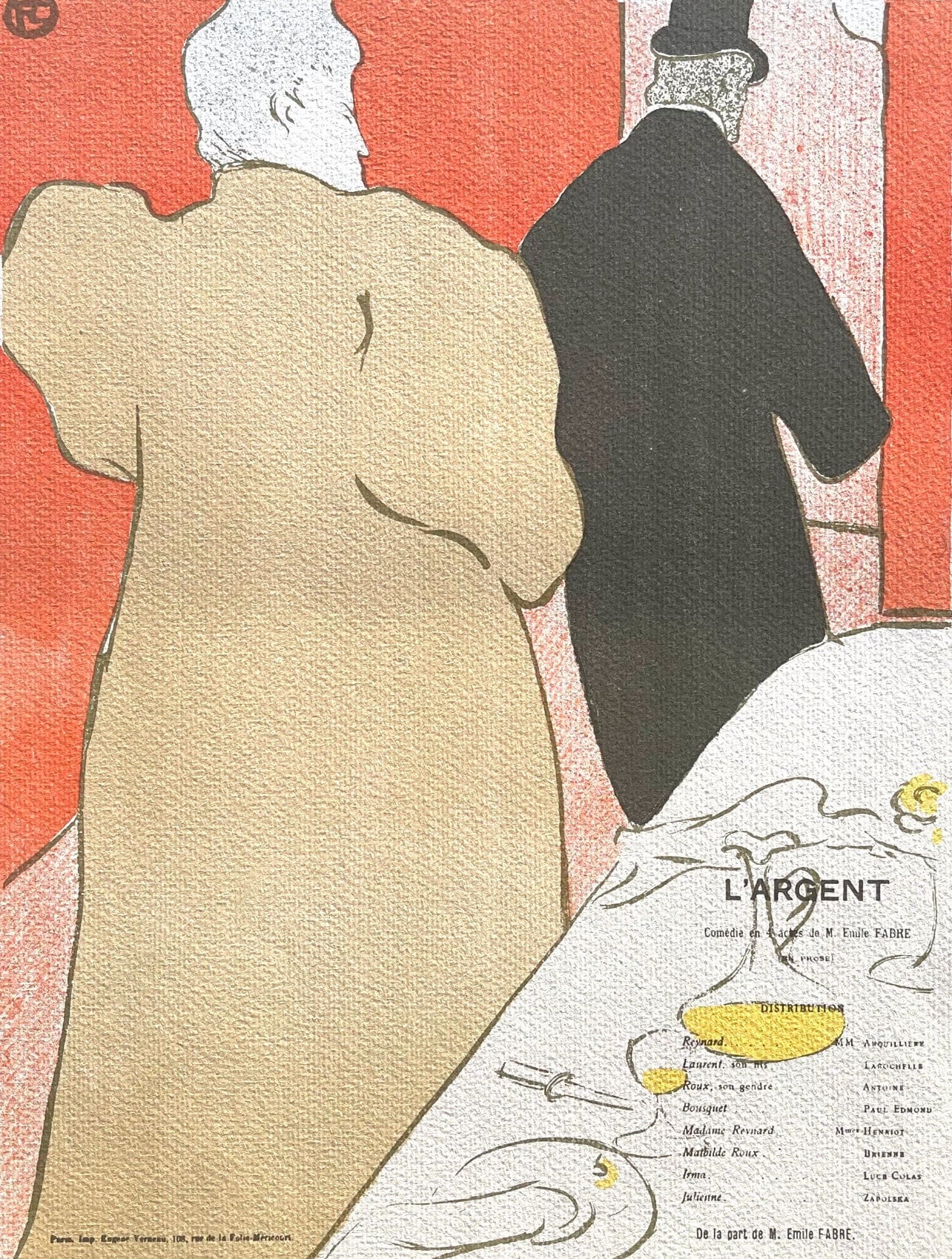 Henri De Toulouse-Lautrec, Monsieur Et Dame, Tlautrec, Philadelphia Museum Of Art, Lithograph