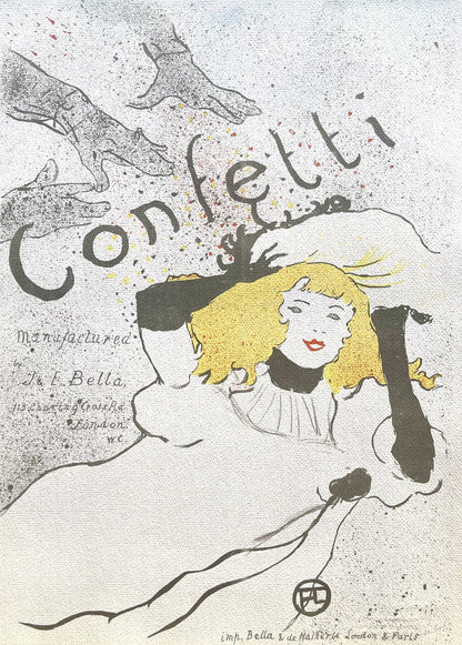 Henri De Toulouse-Lautrec, Confetti, Tlautrec, Philadelphia Museum Of Art, Lithograph