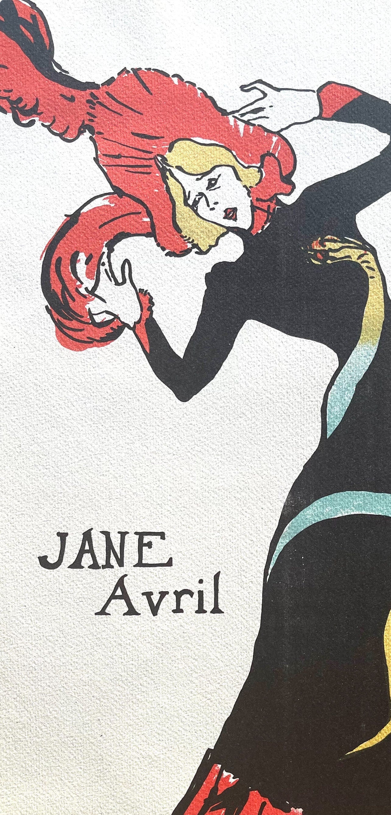 Henri De Toulouse-Lautrec, Jane Avril, Tlautrec, Philadelphia Museum Of Art, Lithograph