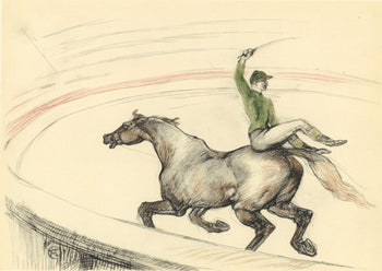 Henri De Toulouse-Lautrec, Jockey, The Circus By Toulouse-Lautrec, Lithograph