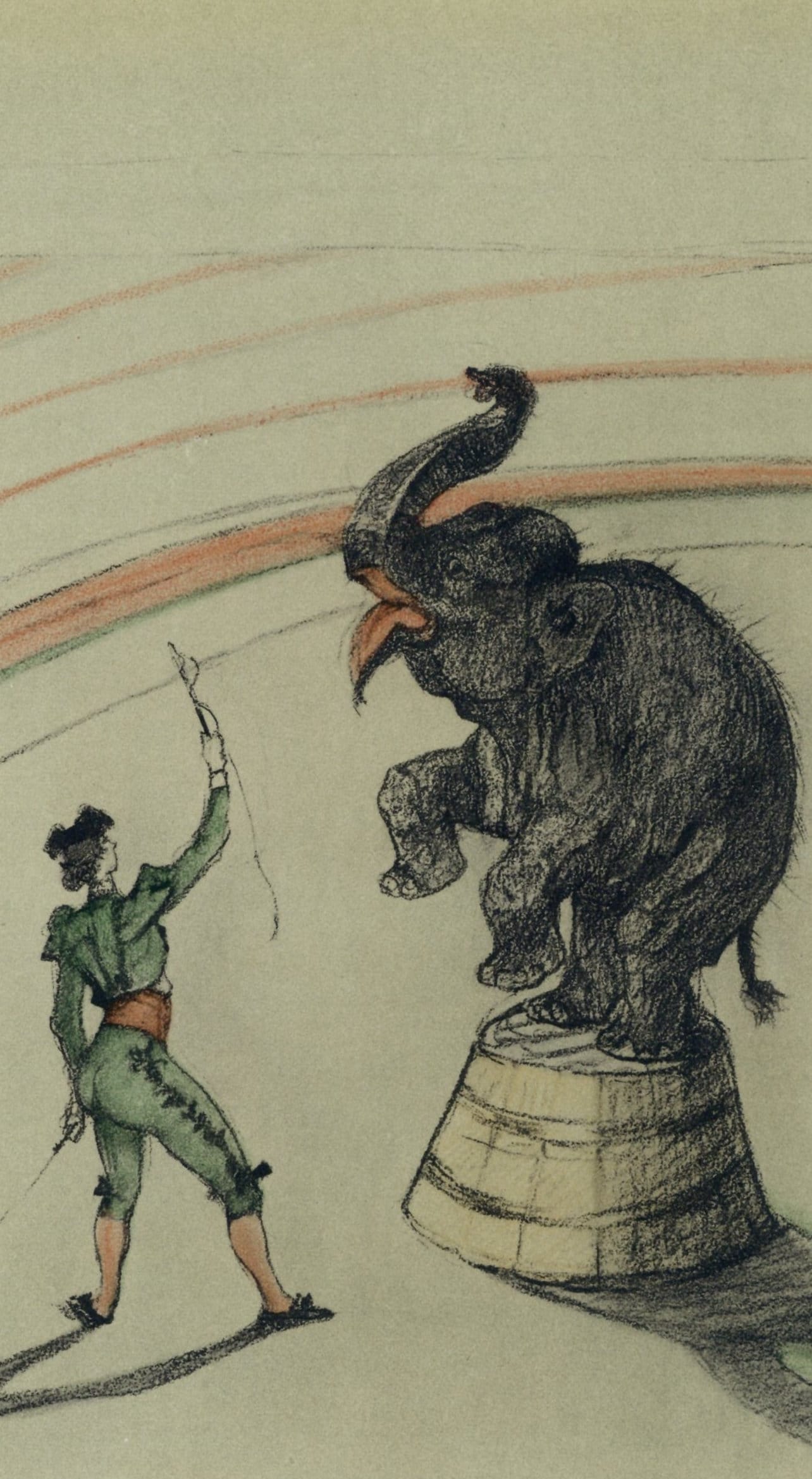 Henri De Toulouse-Lautrec, Elephant En Liberte, The Circus By Toulouse-Lautrec, Lithograph