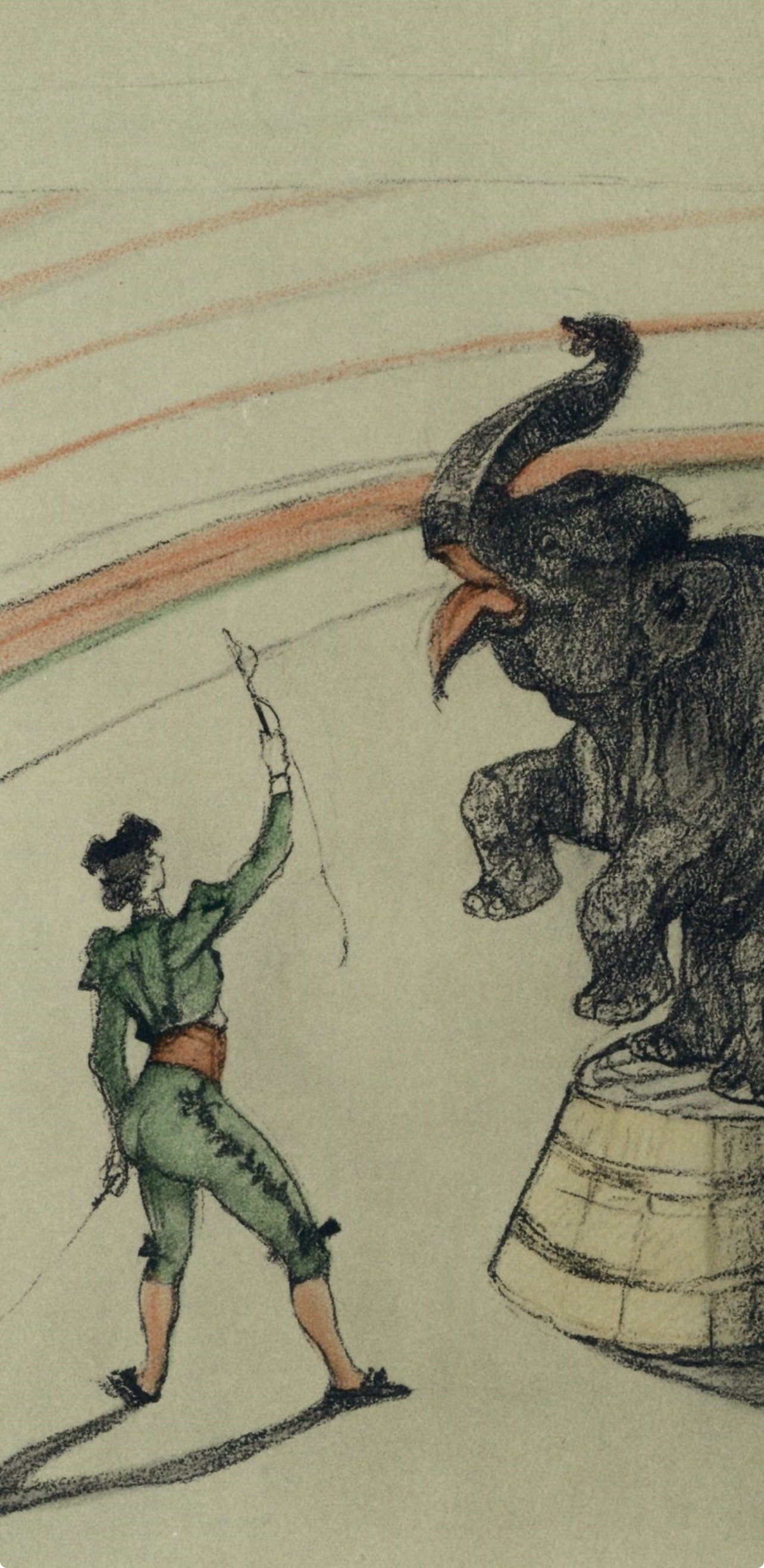 Henri De Toulouse-Lautrec, Elephant En Liberte, The Circus By Toulouse-Lautrec, Lithograph