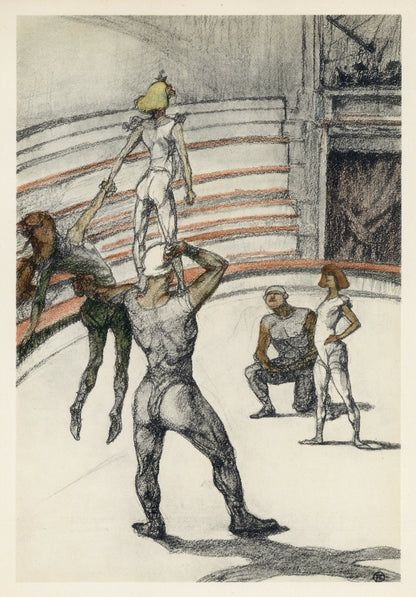 Henri De Toulouse-Lautrec, Travail De Tapis, The Circus By Toulouse-Lautrec, Lithograph