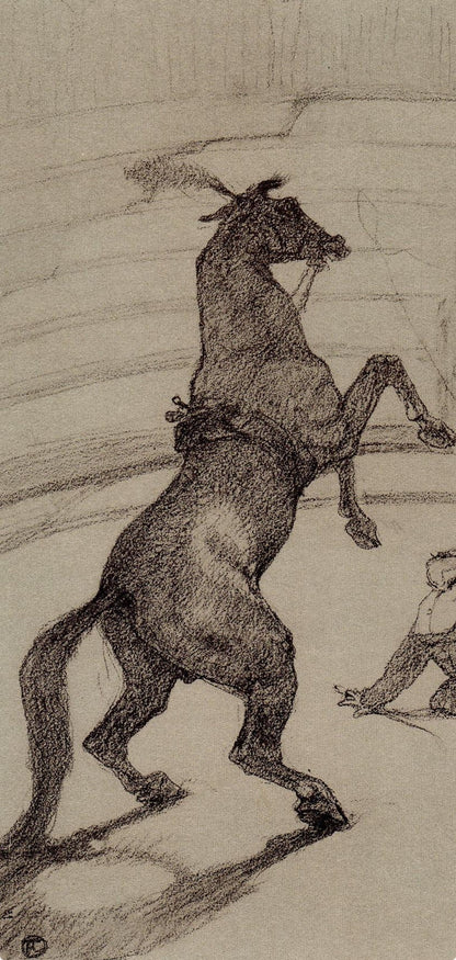 Henri De Toulouse-Lautrec, Cheval Pointant, The Circus By Toulouse-Lautrec, Lithograph