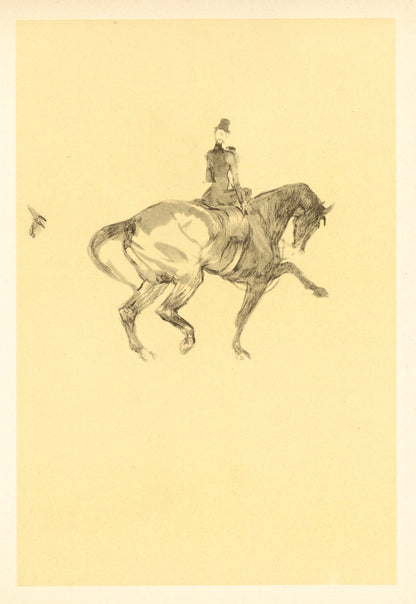 Henri De Toulouse-Lautrec, Ecuyere De Haute Ecole, The Circus By Toulouse-Lautrec, Lithograph