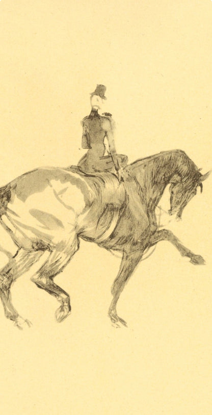 Henri De Toulouse-Lautrec, Ecuyere De Haute Ecole, The Circus By Toulouse-Lautrec, Lithograph