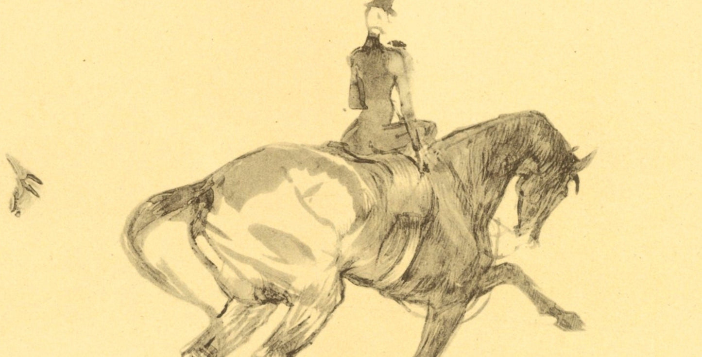 Henri De Toulouse-Lautrec, Ecuyere De Haute Ecole, The Circus By Toulouse-Lautrec, Lithograph