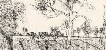 Maurice Brianchon, L'Hiver, Vins, Fleurs Et Flammes, Lithograph