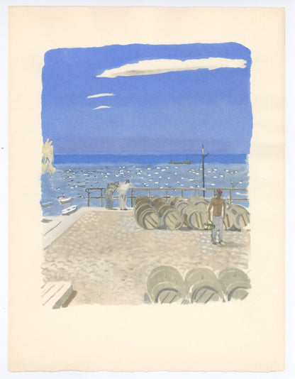 Maurice Brianchon, Voyage Du Vin, Vins, Fleurs Et Flammes, Lithograph