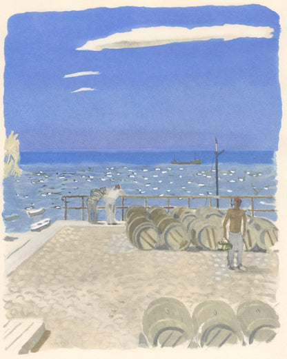 Maurice Brianchon, Voyage Du Vin, Vins, Fleurs Et Flammes, Lithograph