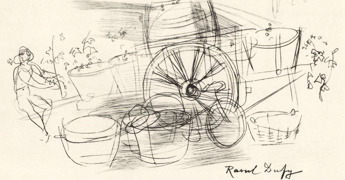 Raoul Dufy, Vendanges, Vins, Fleurs Et Flammes, Lithograph