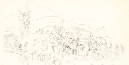 Raoul Dufy, Coteaux En Septembre, Vins, Fleurs Et Flammes, Lithograph