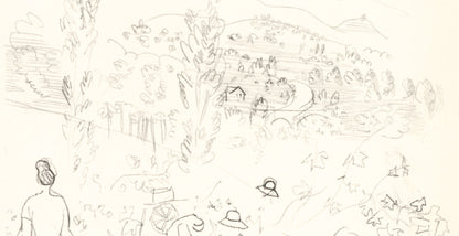 Raoul Dufy, Coteaux En Septembre, Vins, Fleurs Et Flammes, Lithograph