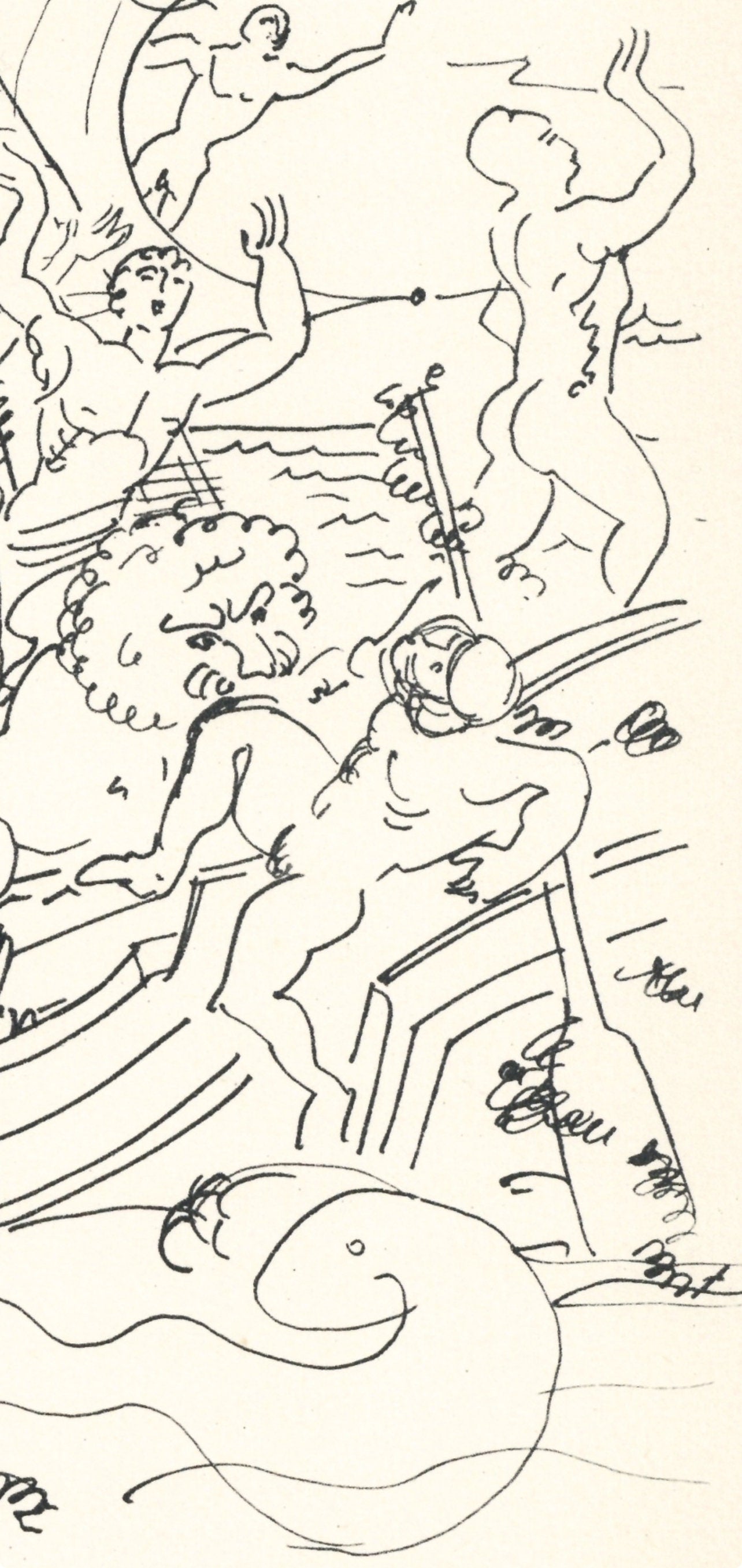 Andr Derain, Enlevement De Dionysos, Vins, Fleurs Et Flammes, Lithograph