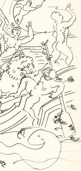 Andr Derain, Enlevement De Dionysos, Vins, Fleurs Et Flammes, Lithograph