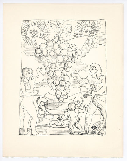 Andr Derain, Age D'Or Et Terre Promise, Vins, Fleurs Et Flammes, Lithograph
