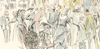 Lonard Tsugouharu Foujita (?? ??), Garden Party, Vins, Fleurs Et Flammes, Lithograph