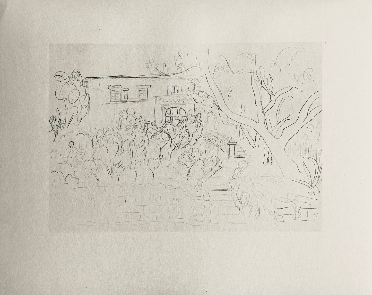 Henri Matisse, Composition (Dutel 3), Dessins De Henri-Matisse, Lithograph