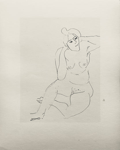 Henri Matisse, Composition (Dutel 3), Dessins De Henri-Matisse, Lithograph