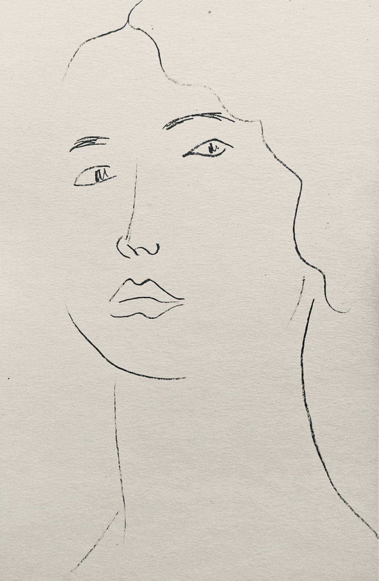 Henri Matisse, Composition (Dutel 3), Dessins De Henri-Matisse, Lithograph