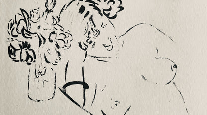 Henri Matisse, Composition (Dutel 3), Dessins De Henri-Matisse, Lithograph