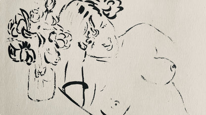 Henri Matisse, Composition (Dutel 3), Dessins De Henri-Matisse, Lithograph