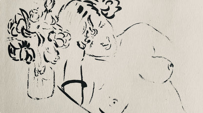 Henri Matisse, Composition (Dutel 3), Dessins De Henri-Matisse, Lithograph