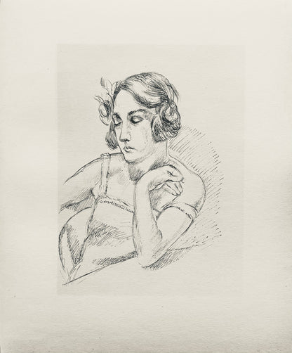 Henri Matisse, Composition (Dutel 3), Dessins De Henri-Matisse, Lithograph