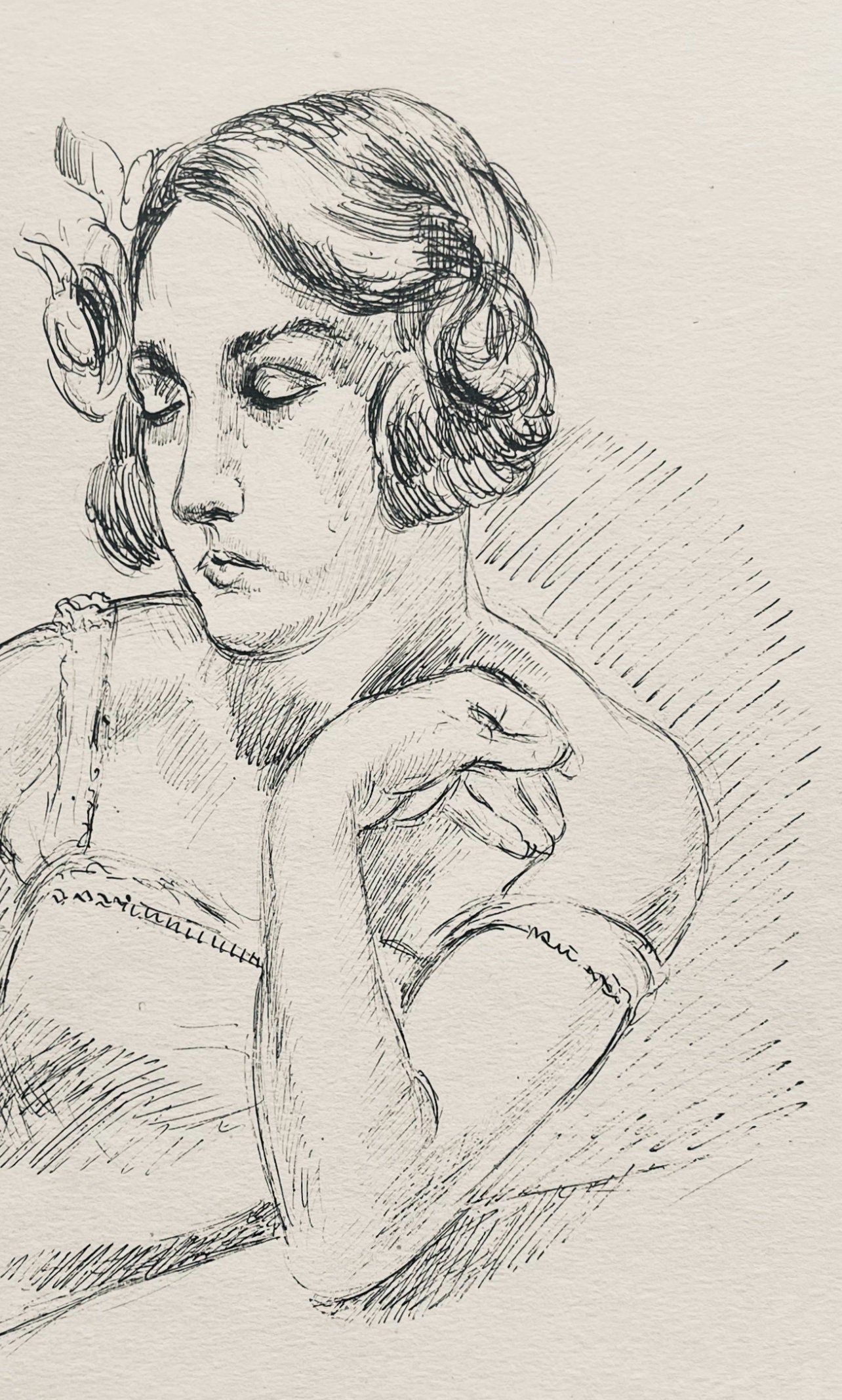 Henri Matisse, Composition (Dutel 3), Dessins De Henri-Matisse, Lithograph