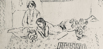 Henri Matisse, Composition (Dutel 3), Dessins De Henri-Matisse, Lithograph